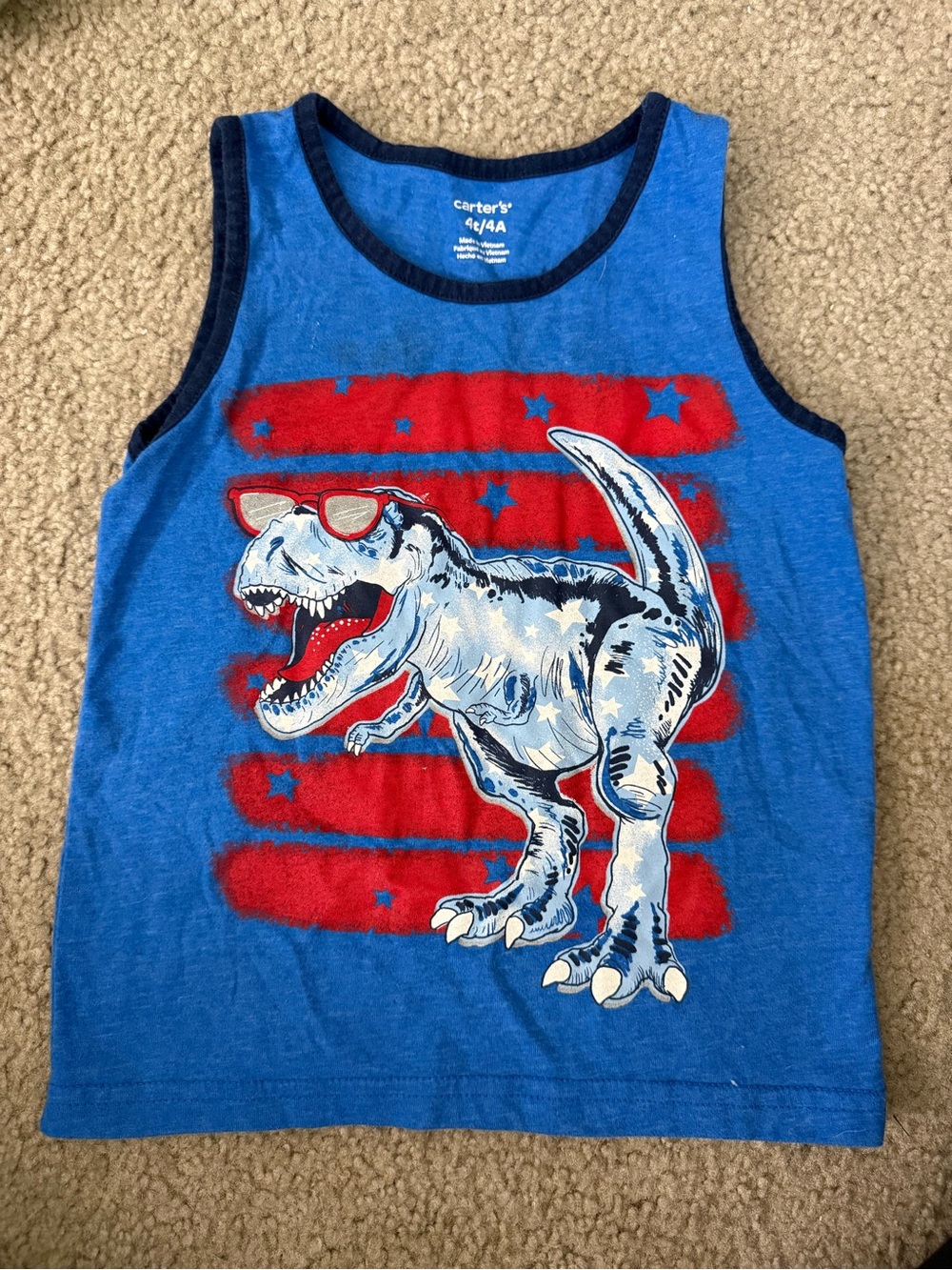 Carter’s American Flag/T-Rex Tank Top